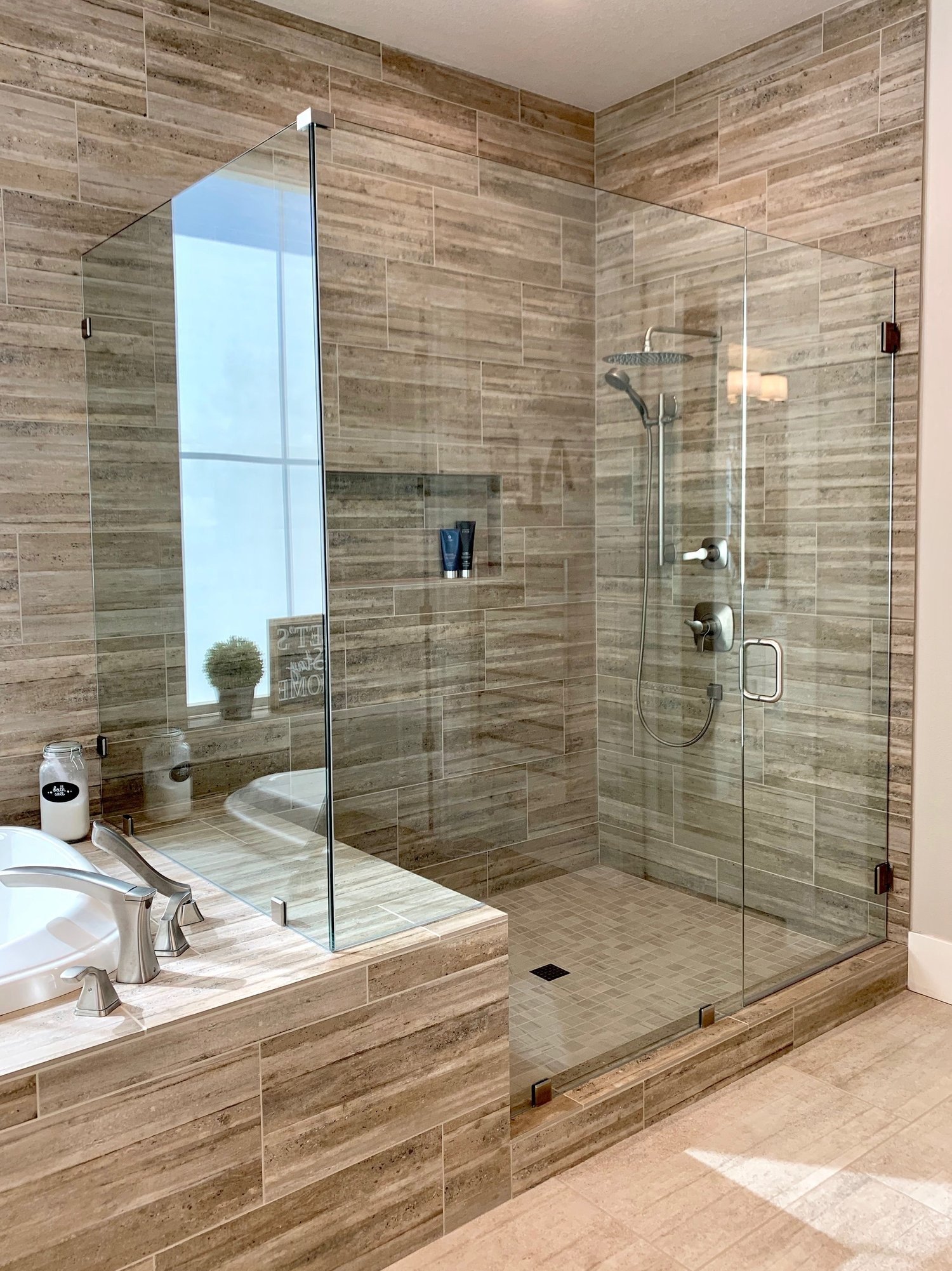 Bathroom remodel with custom walk-in shower and upgraded fixtures in Vancouver WA and Portland OR
